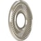 Ekena Millwork Berkshire PVC Medallion (Canopies up to 4 1/2"), 10"OD x 3 1/2"ID x 3/4"P, Bright Coat Chrome CMP10BEBCR - alternate 4